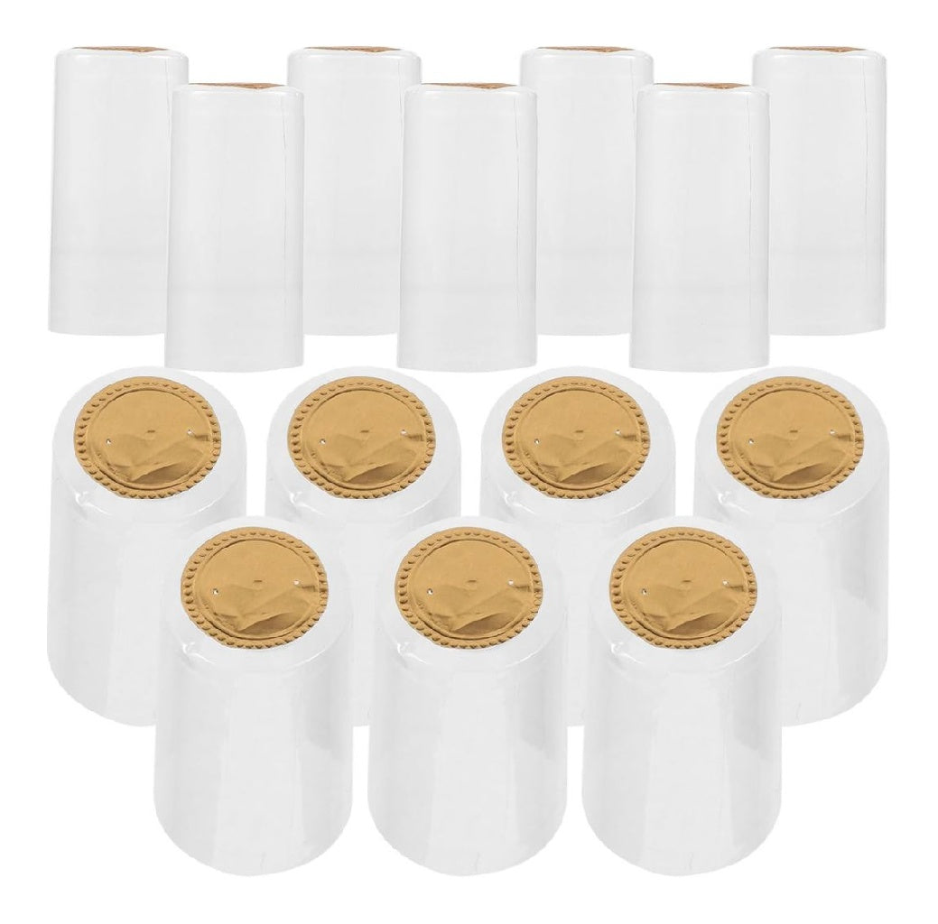 UPKOCH Capsules Thermoretractables Pour Bouteilles De Vin 100 Pieces Film Pvc 600X350Cm Scellant Pratique Decoration Conservation Vin Maison Cave