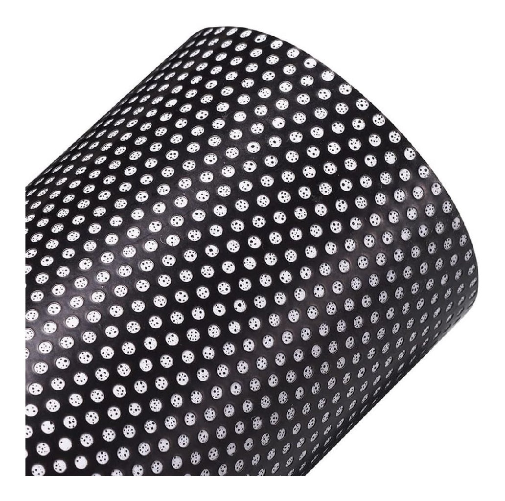 de JSCARLIFE Film protection pour fenetre en vinyle perfore a sens unique noir autocollants en maille durables pour la protection de la vie privee des pieces autocollants pour fenetre du bureau