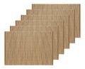 6 Lot de Sets de Table en Bambou Naturel 45 x 30 cm ¨C Sets de Table Rectangulaires Decoratifs et Protecteurs ¨C destine a Salle a Manger Cuisine Receptions et Usage Quotidien