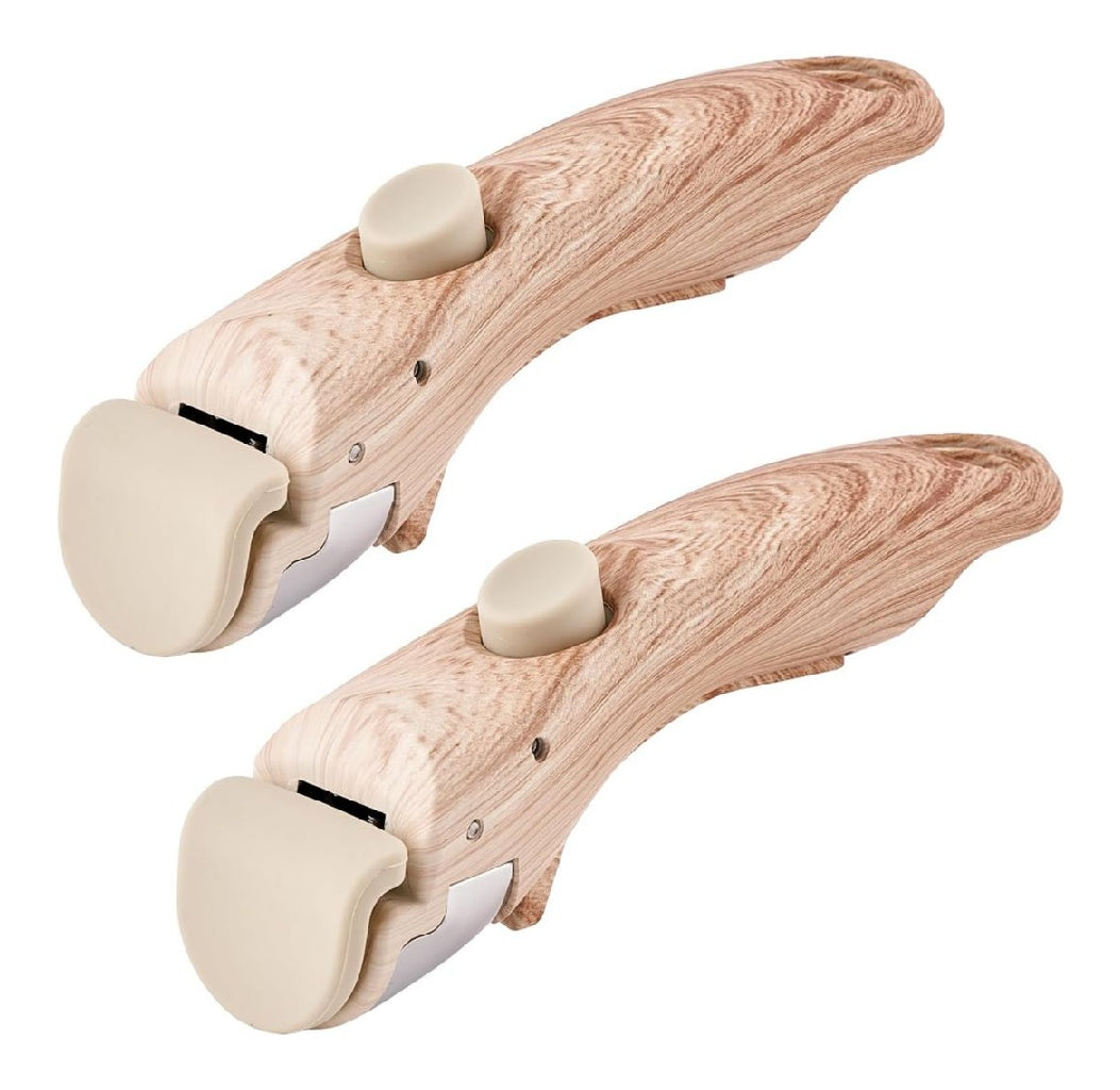 2pieces RIOVARM Poignees amovible destine a poele a frire Poignee amovible pour accumulateur de cuisinette empilable Poignee avec grain de bois Poignees pour poeles ainsi que casseroles pour poele universelle