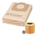 10 McFilter I sacs et 1 filtre compatibles pour aspirateur K WD3 ainsi que MV3 Alternatives pour les sacs filtrants 69591300 et le filtre a cartouche 64145520