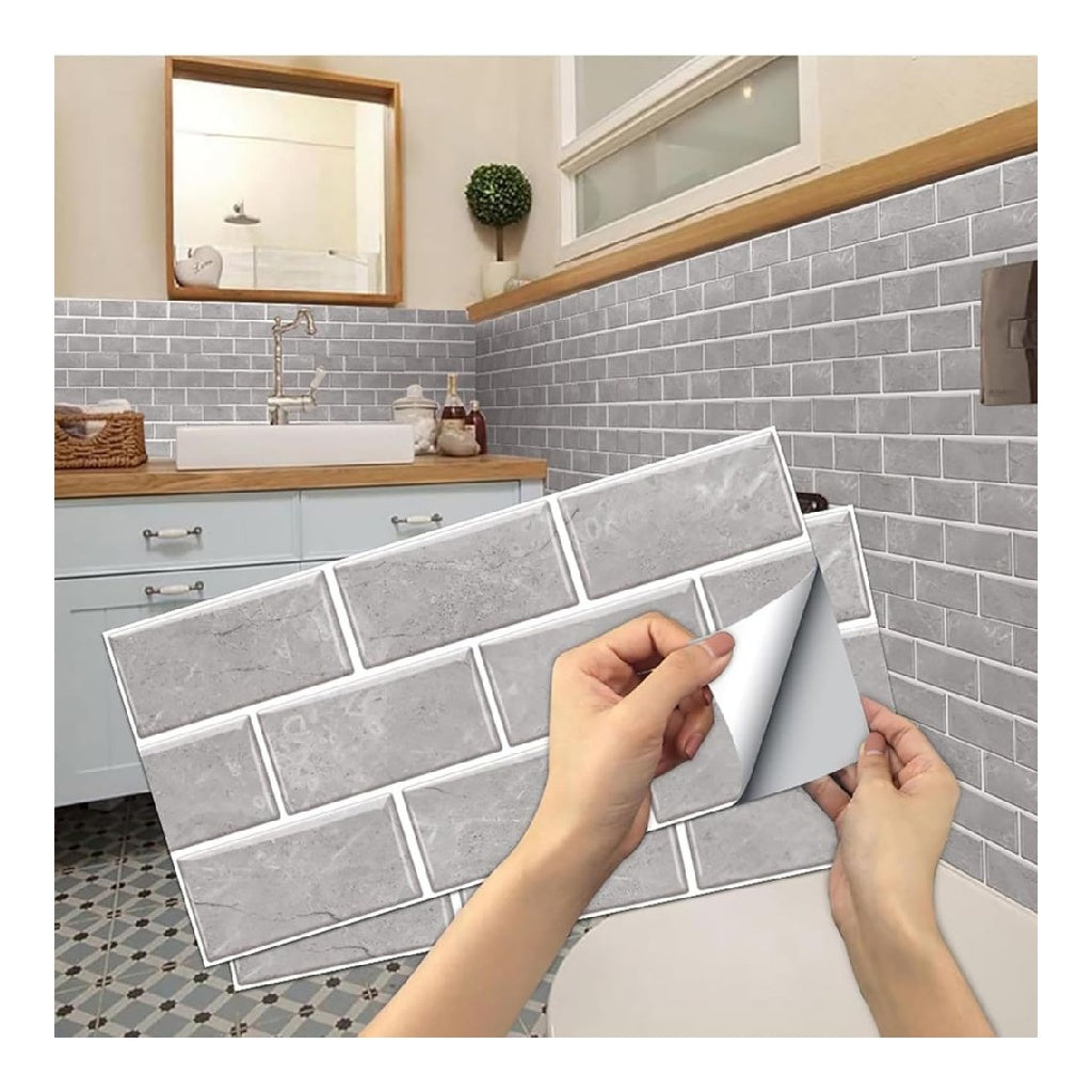 Carrelage Cuisine Stickers 24 pieces Autocollant en Tuile AutoAdhesif Sticker Impermeable en PVC Autocollants de Carreaux Carrelage Adhesif Mural Autocollant destine a Salle de Bains ainsi que Cuisine