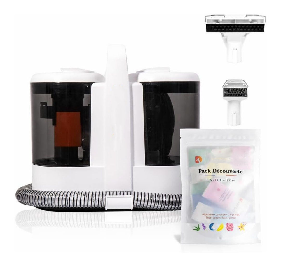 Shampouineuse Canape DUSTGO Tissu Nettoyeur destine a Tapis Moquettes Moteur 600W Compact et Portable Nettoyeur Voiture Reservoir Amovible Pour Meubles Escaliers Tissus d'Ameublement