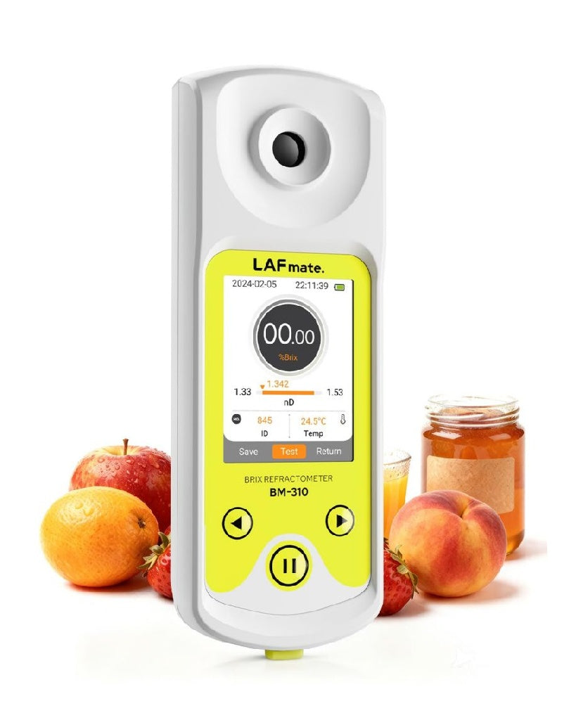 Refractometre Brix Numerique avec CTA pour une Vinification ainsi que la Brasserie Domestique 095 Brix Refractometre Sucre pour un jus de cafe le miel ainsi que le sirop d'erable