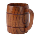 de Ejoyous Chasse Biere en Bois 300 Ml de Jug du Biere en Bois avec Poignee en Verre a Biere Tasse de Biere en Bois Tasse de Boisson a Boire pour le the le Lait une Biere la Cuisine