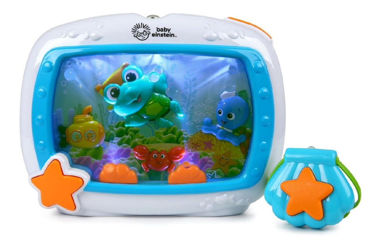 Einstein Sea Baby Dreams Soother Veilleuse Bebe Musicale ainsi que Lumineuse avec Bruit Blanc ¨C Aquarium Bebe Veilleuse Enfant Apaisante Lumieres Douces Sons Ocean Telecommande 0 Mois